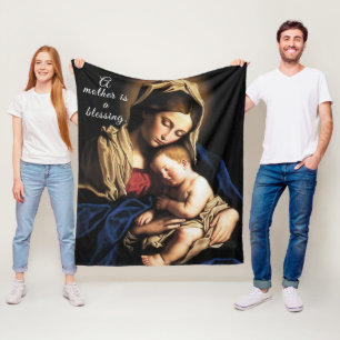 Manta Polar Blessed Mother Fleece Blanket