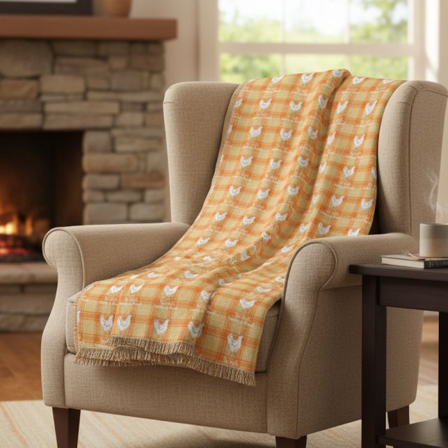 Manta Polar Blessed Rustic Chicken Pattern Blanket (Subido por el creador)
