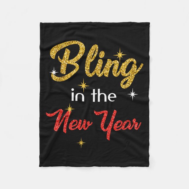 Manta Polar Bling In The New Year Shirt _ New Year's Eve Holid (Anverso)