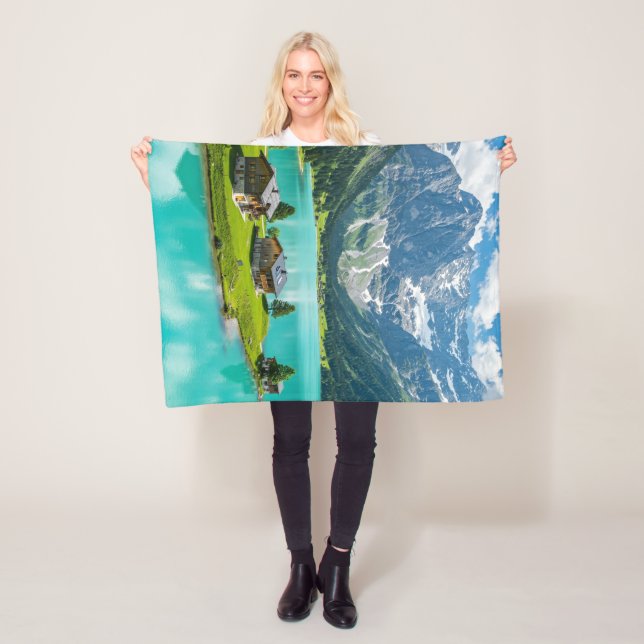 Manta Polar "Bliss de manta: Escape a un paraíso alpino" (In situ)