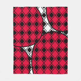 Manta Polar Blob Harlequin rosa