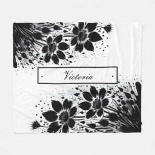 Manta Polar Bloom salpicado de tinta
