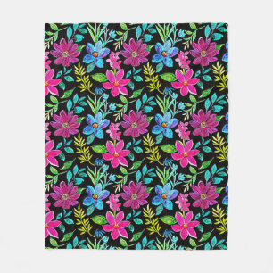 Manta Polar Blooming flower garden chic floral foliage