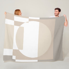 Manta Polar Bloques Geométricos Suaves – Simple y Elegante