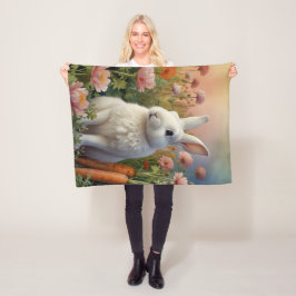 Manta Polar Blossom Bunny & Parche de Zanahoria