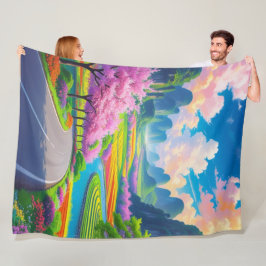 Manta Polar "Blossom Road Dreams - Fantasy Landscape