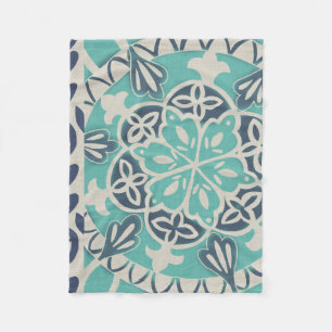 Manta Polar Blue Batik Tile I