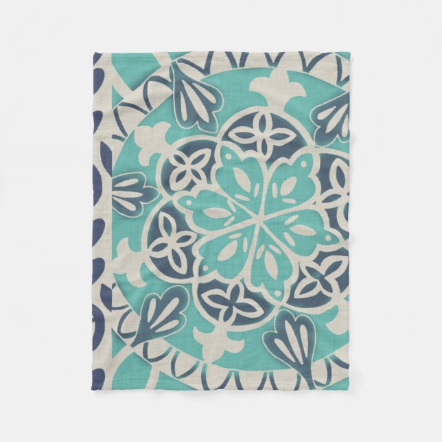 Manta Polar Blue Batik Tile I (Anverso)