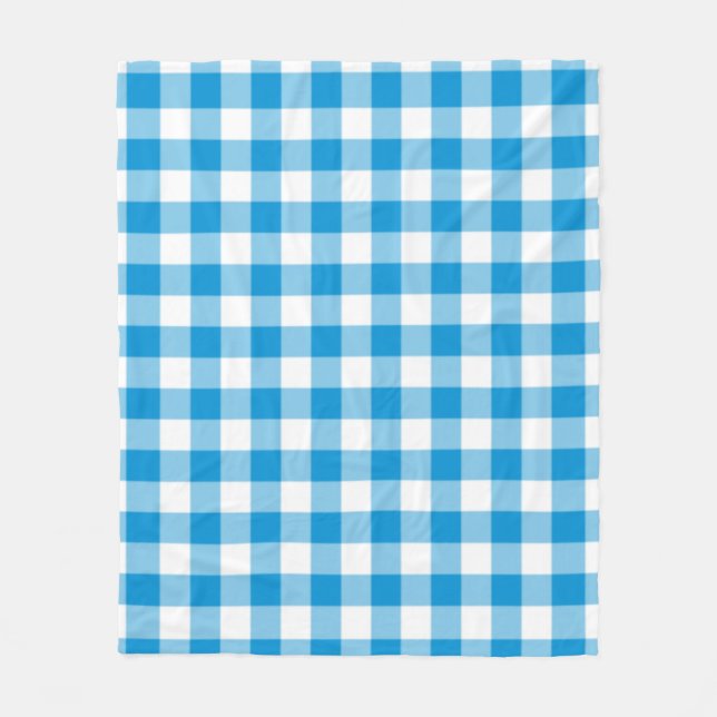 Manta Polar Blue Checkered Square Seamless Pattern  (Anverso)