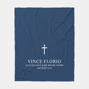 Manta Polar Blue Cross Personalizado