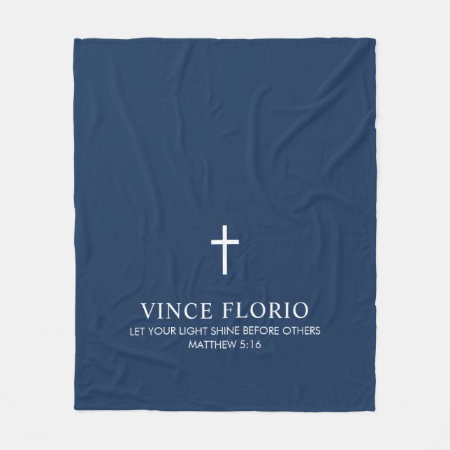 Manta Polar Blue Cross Personalizado (Anverso)