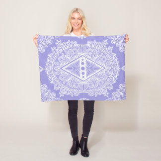 Manta Polar Blue Diamond Mandala