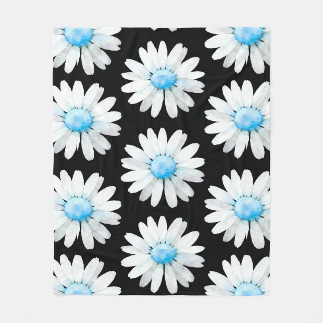 Manta Polar Blue Dotted Daisy's (Anverso)