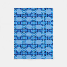 Manta Polar Blue Dye Heart Fleece Blanket