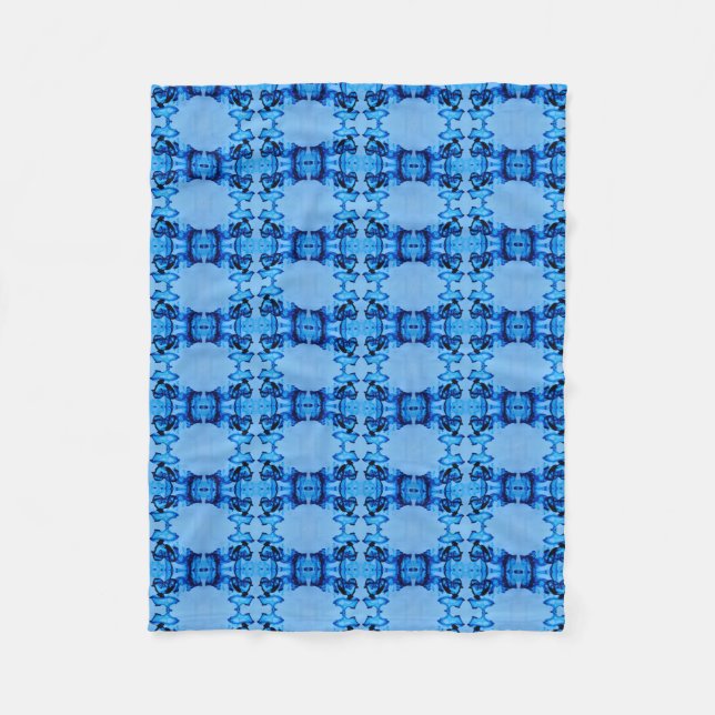 Manta Polar Blue Dye Heart Fleece Blanket (Anverso)