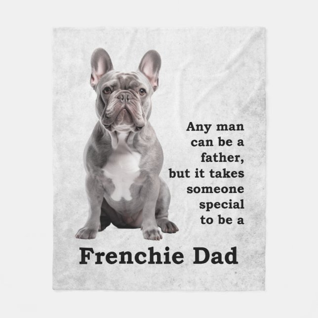 Manta Polar Blue Frenchie Dad (Anverso)
