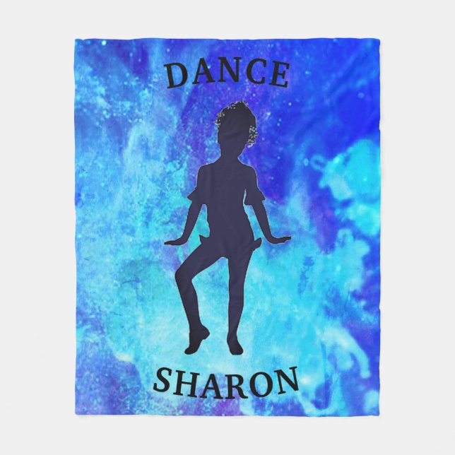 Manta Polar Blue Galaxy Dance Fleece Blanket (Anverso)