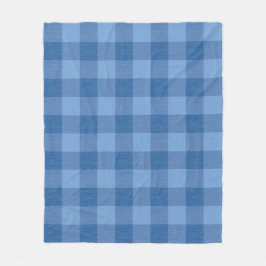 Manta Polar Blue Gingham Check