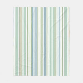 Manta Polar Blue Green and white stripes