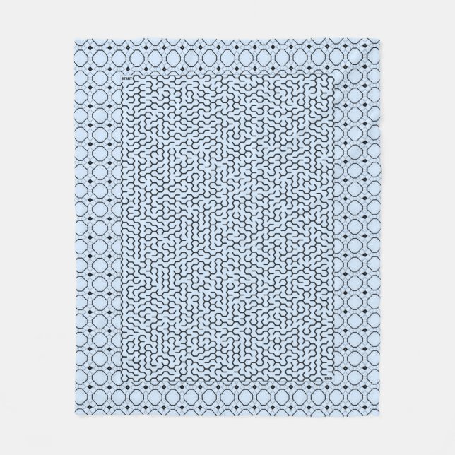 Manta Polar Blue Hexagon Maze (Anverso)