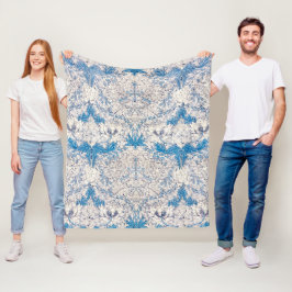 Manta Polar Blue Honeysuckle (por William Morris)