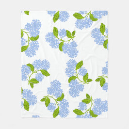 Manta Polar Blue Hydrangea Fleece Blanket