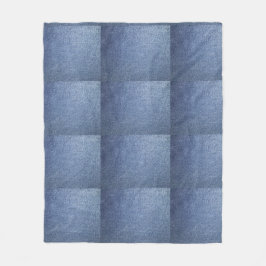 Manta Polar Blue Jean Throw Blanket