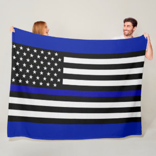 Manta Polar Blue Line fino limpia la bandera