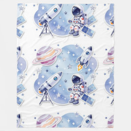 Manta Polar Blue little astronaut stylish Blanket New Home