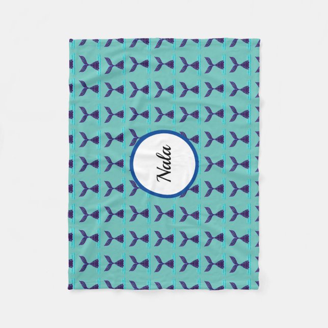 Manta Polar Blue Mermaid Tail (Anverso)