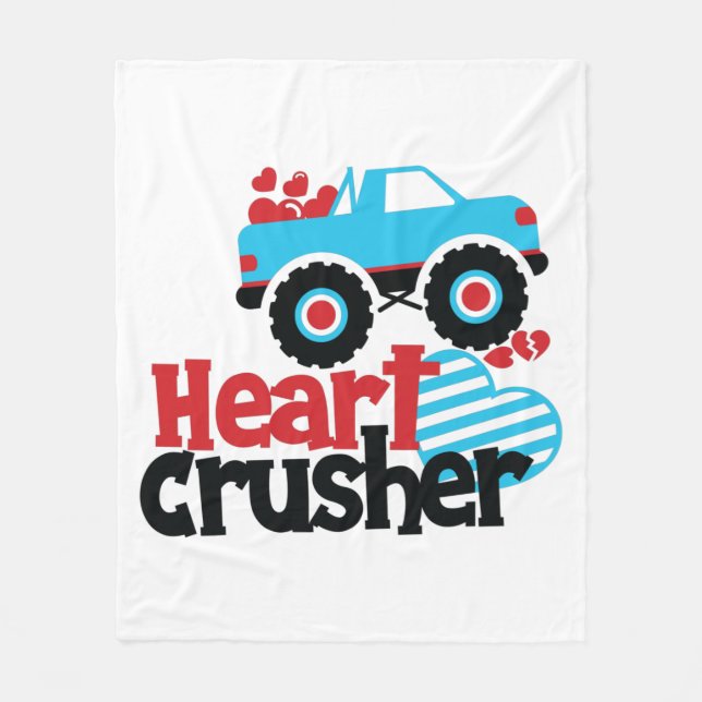 Manta Polar Blue Monster Truck Heart Crusher Valentine (Anverso)