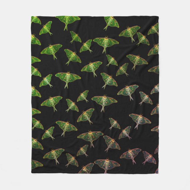 Manta Polar Blue Moths Butterfly Art (Anverso)