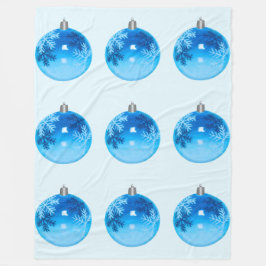 Manta Polar Blue Ornamece Fleece Blanket