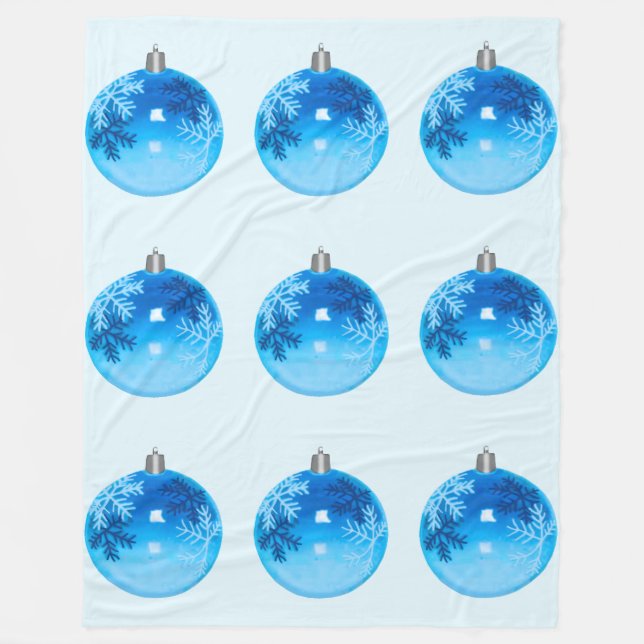 Manta Polar Blue Ornamece Fleece Blanket (Anverso)