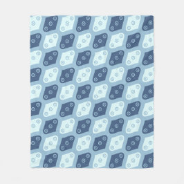 Manta Polar Blue Oval Seed Round Water Droplet Patrón moderno