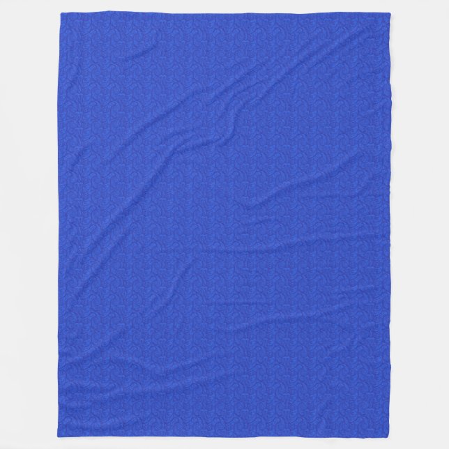 Manta Polar Blue Paisley (Anverso)