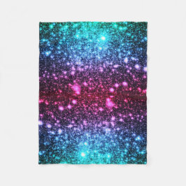 Manta Polar Blue Pink Purple Sparkle Blanket
