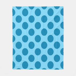 Manta Polar Blue Polka Dots - Seamless Pattern Throw Pillow