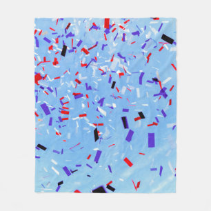 Manta Polar Blue, red, and black paper cutouts