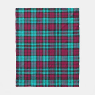 Manta Polar Blue Red Campbell Tartán Blackwatch Plain