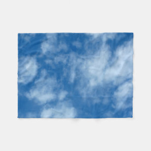 Manta Polar Blue Sky con fotografías naturales de nubes