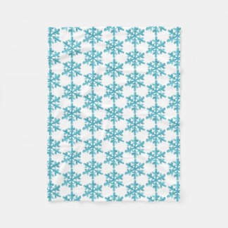 Manta Polar Blue Snowflake Pattern Winter