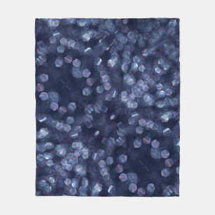 Manta Polar Blue Sparkle Bokeh Lights