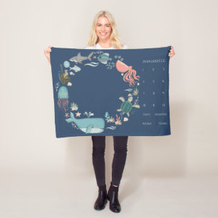 Manta Polar Blue Under Sea Animal Wreath