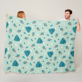 Manta Polar Blue Winter Wonderland Blanket