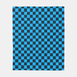 Manta Polar Blueberry checkered pattern