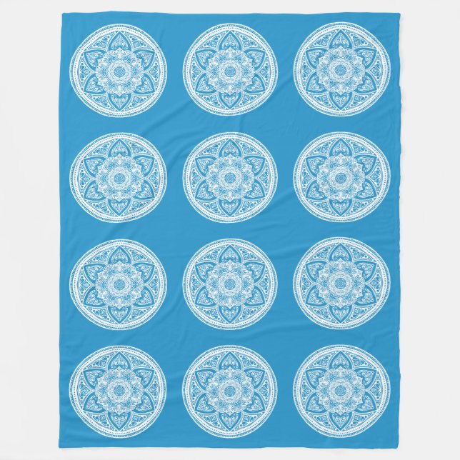 Manta Polar Bluebird Mandala (Anverso)