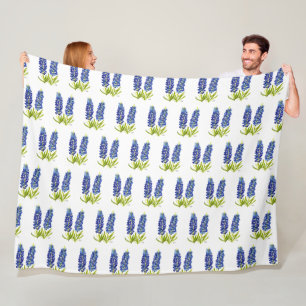 Manta Polar Bluebonnets Texas Flores de flores silvestres acua