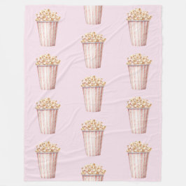Manta Polar Blush Movie Time Popcorn
