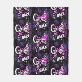 Manta Polar Bmx Freestyle Trick Jump - Bmx Fleece Blanket